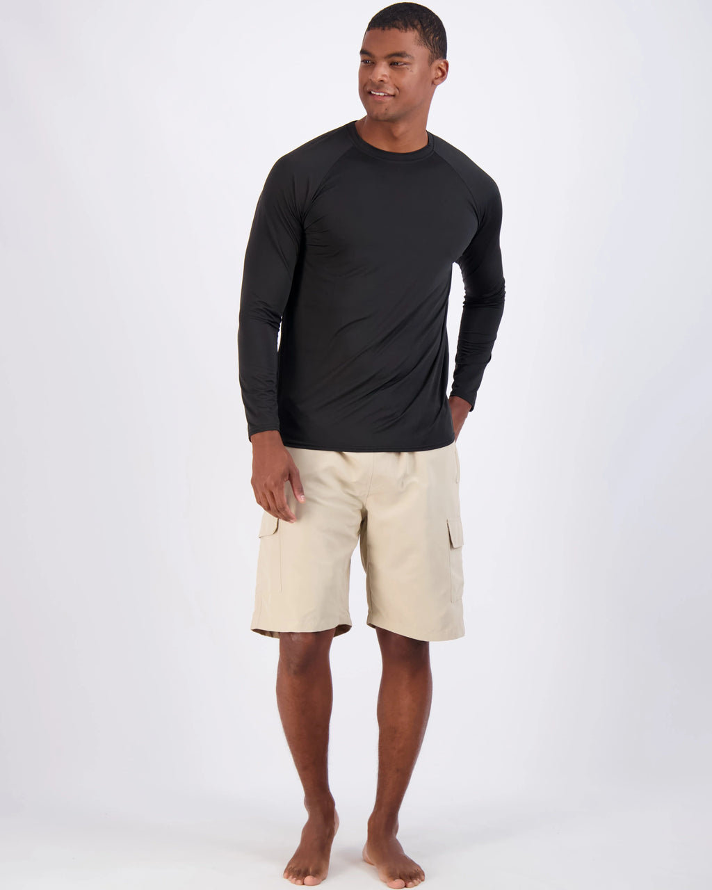 4 Pack Men's Long Sleeve Rash Guard Shirt Swimwear UPF 50+ Surf Top V655392