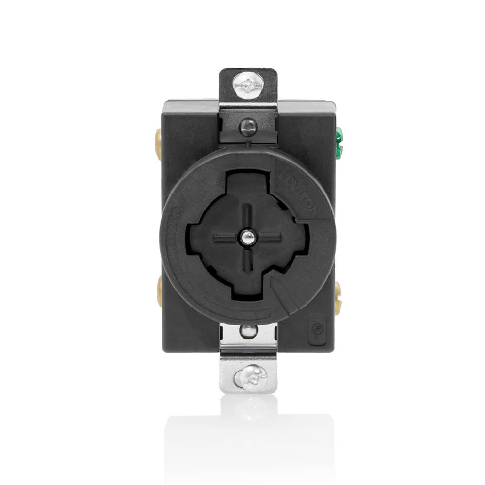 Leviton 20403-L Eb Receptacle Single 3P4W Noncsa 30A 600VAC 20A250VDC N4570
