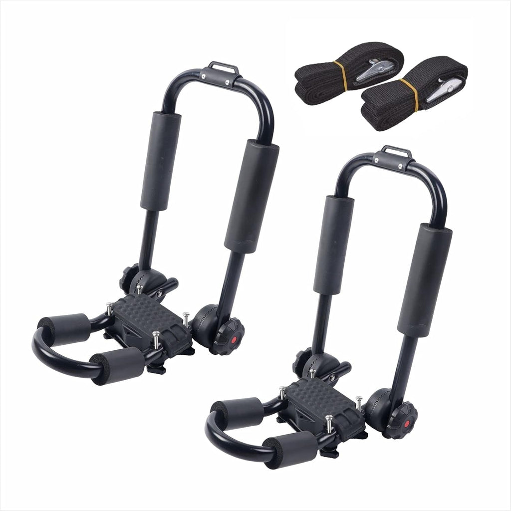 1 Pair Foldable J-Bar Kayak Roof Rack Carrier for SUV Truck Crossbars V3418