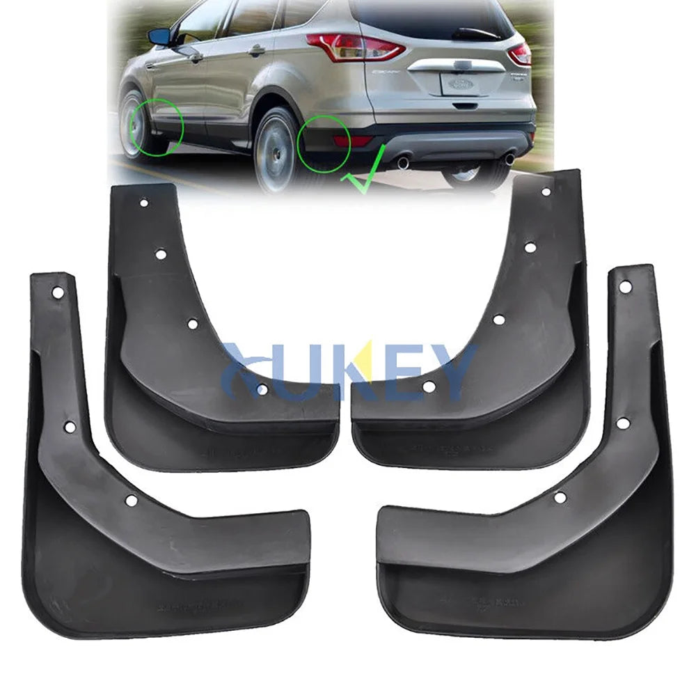 Black Mud Flaps Splash Guards for Ford Escape G62985