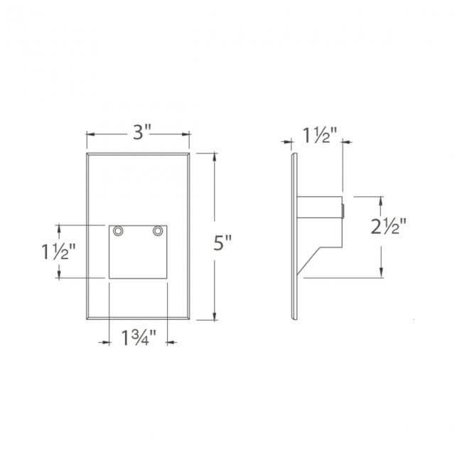 White LED Step and Wall Light J28596