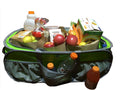 Heavy Duty Trunk Organizer Cargo Bag with Lime Green / Silver N101