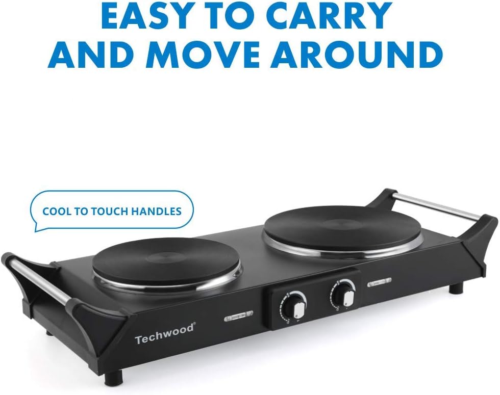 1800W Portable Dual Burner Electric Hot Plate S90095