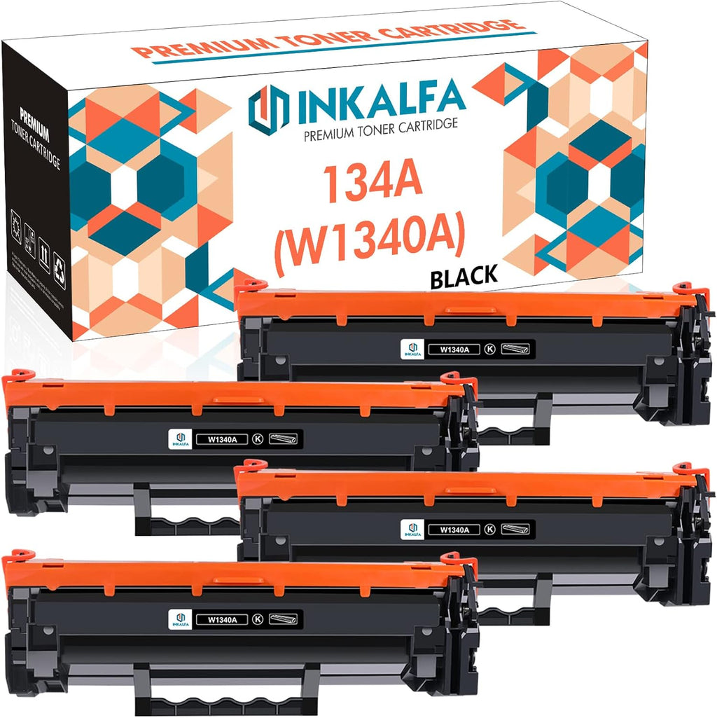 Black No Chip 4-Pack Toner Cartridge M93912