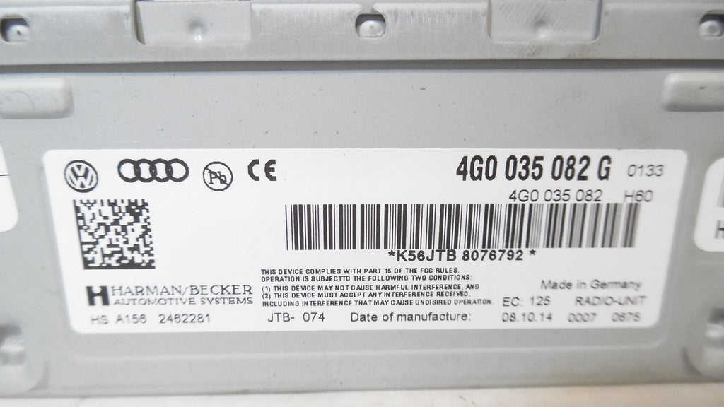 2009-2016 Audi Q5 Radio Media Receiver Trunk Mounted OEM S420
