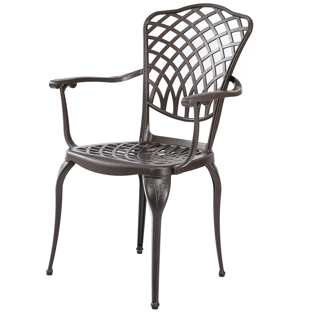Bronze Decorative Aluminum Outdoor Dining Chairs (2-Pack) G540