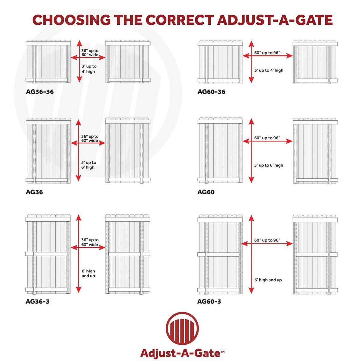 Steel Frame Gate Building Kit, 60x22-96 inch Wide Opening (2 Pack) U6546