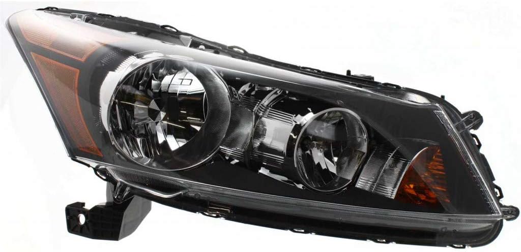 Headlight Assembly for Honda Accord Sedan 2008-2012 Passenger Side A86198