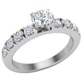 18K White Gold 1.20 CT Round Brilliant Engagement Ring V30399
