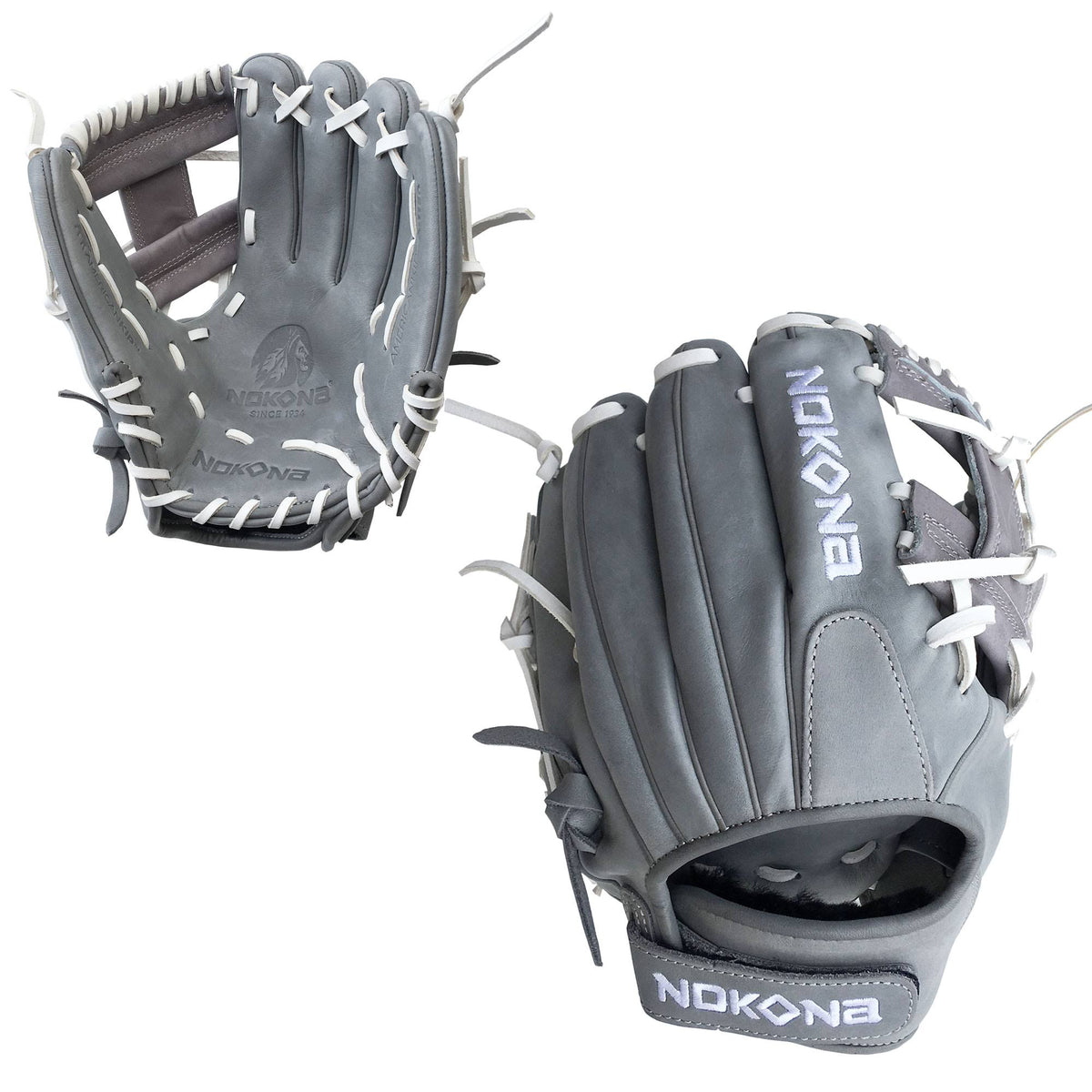 Gray Fastpitch Softball Glove P16334