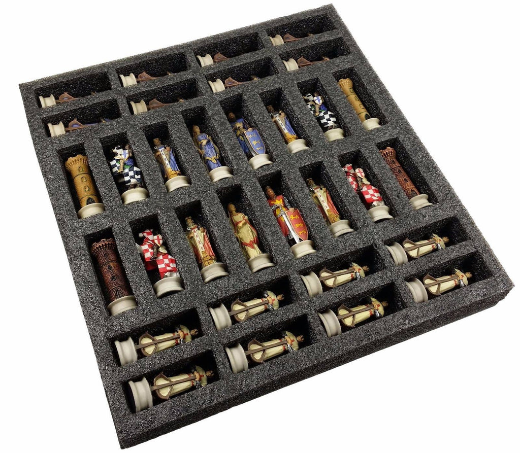 Medieval Times Crusades King Richard The Lionheart Knight Chess Men Set X710