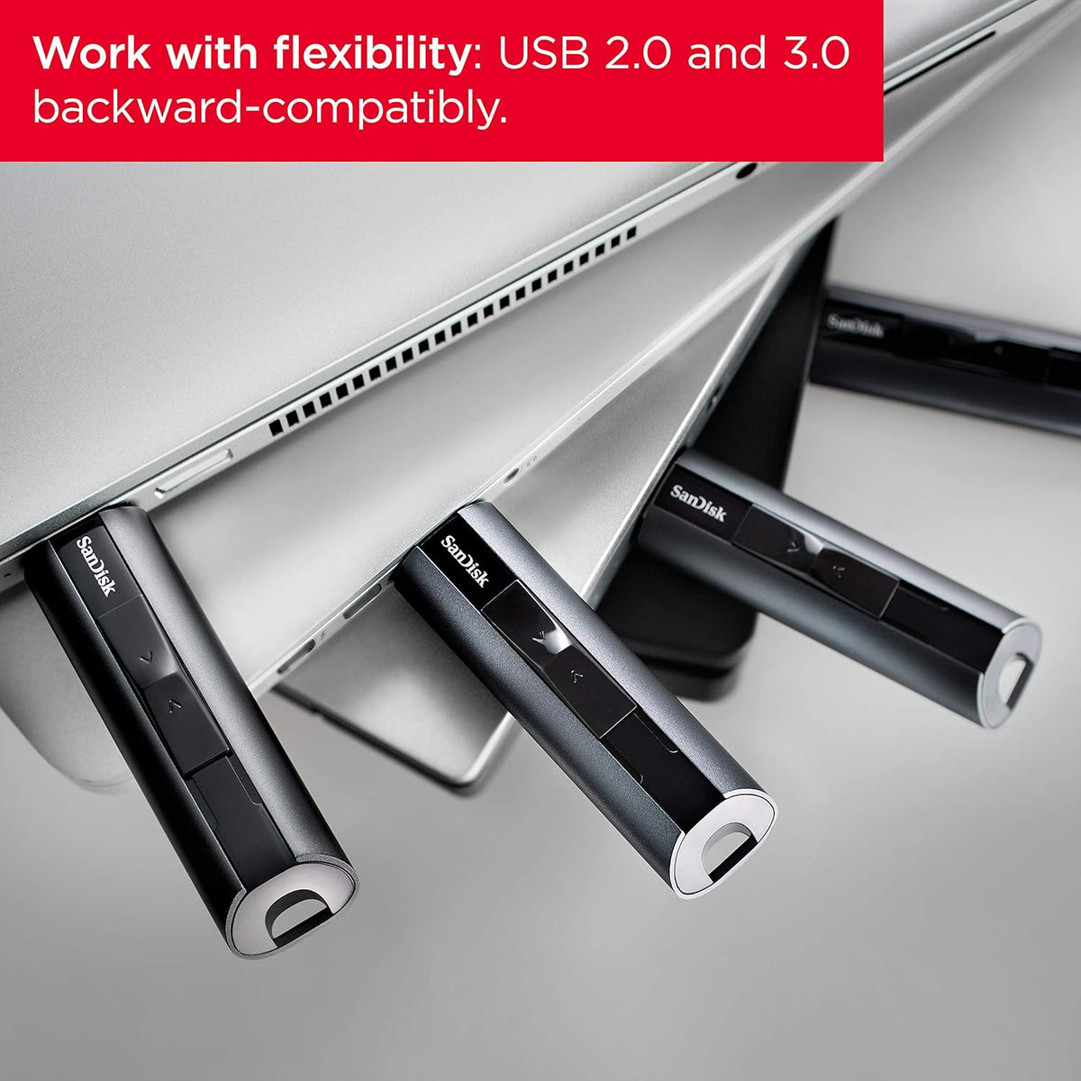 256GB USB 3.2 Solid State Flash Drive Pack of 2 D981364