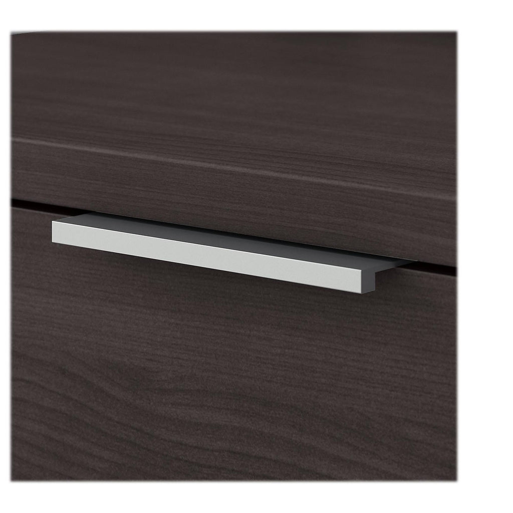 72w Desk with Drawers and Small Storage Cabinet, Storm Gray I2612