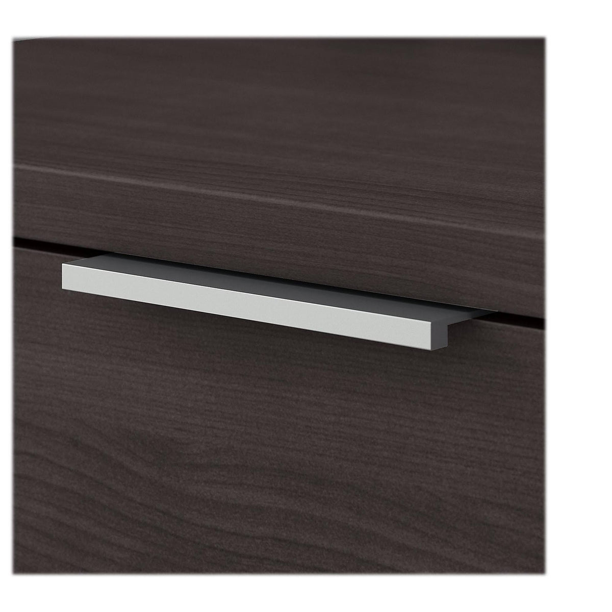 72w Desk with Drawers and Small Storage Cabinet, Storm Gray I2612