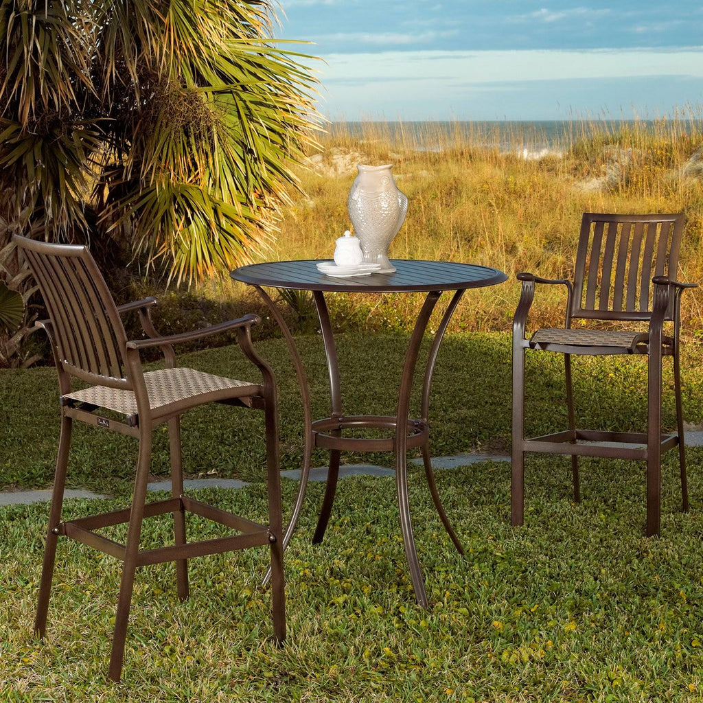 3-Piece Slatted Pub Table Set A50929