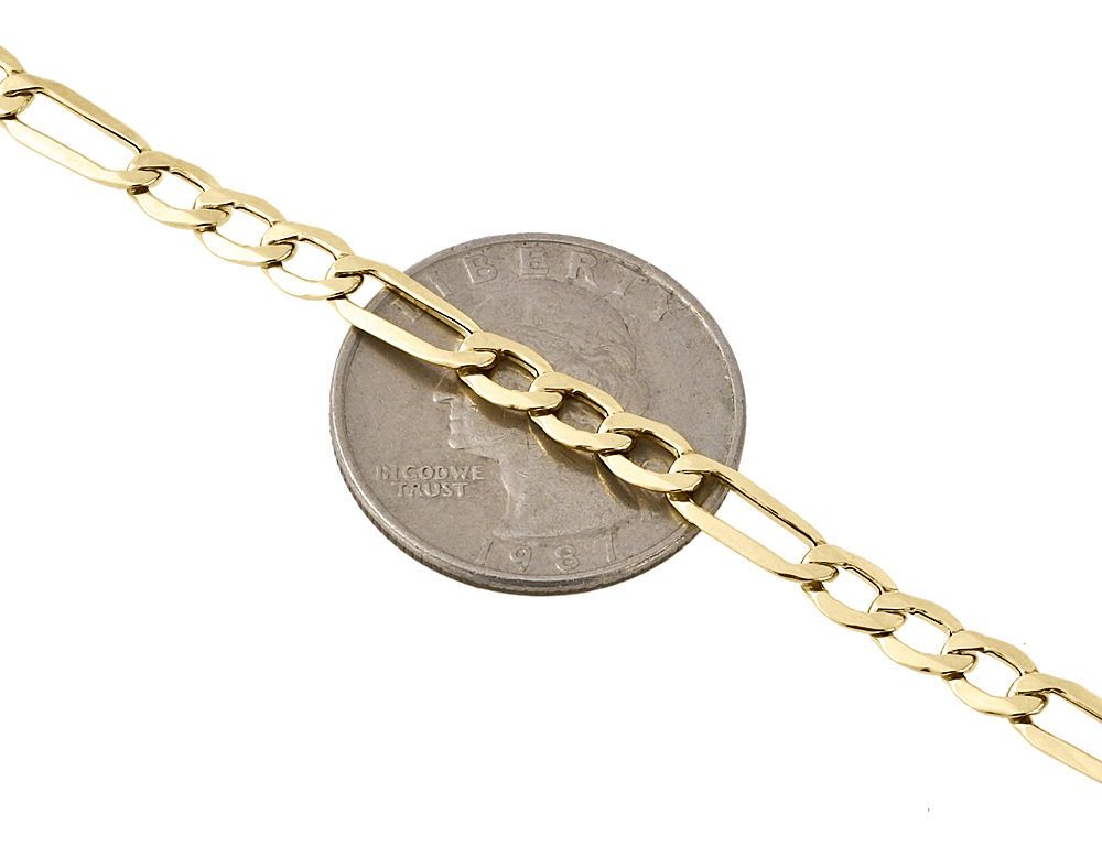 22 Inches 5.0mm Figaro Chain Necklace R46756