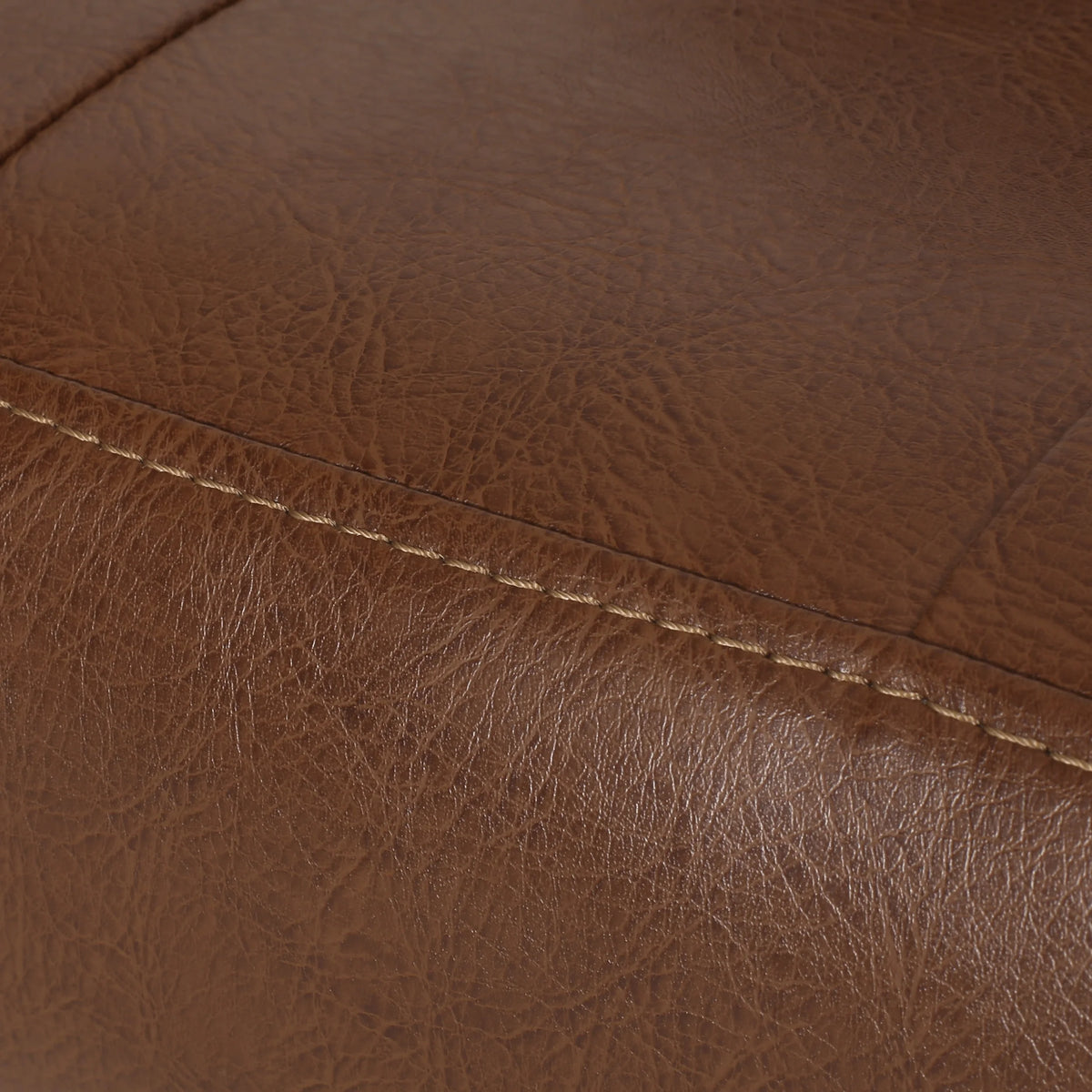 Cognac Brown Faux Leather Club Chair B275