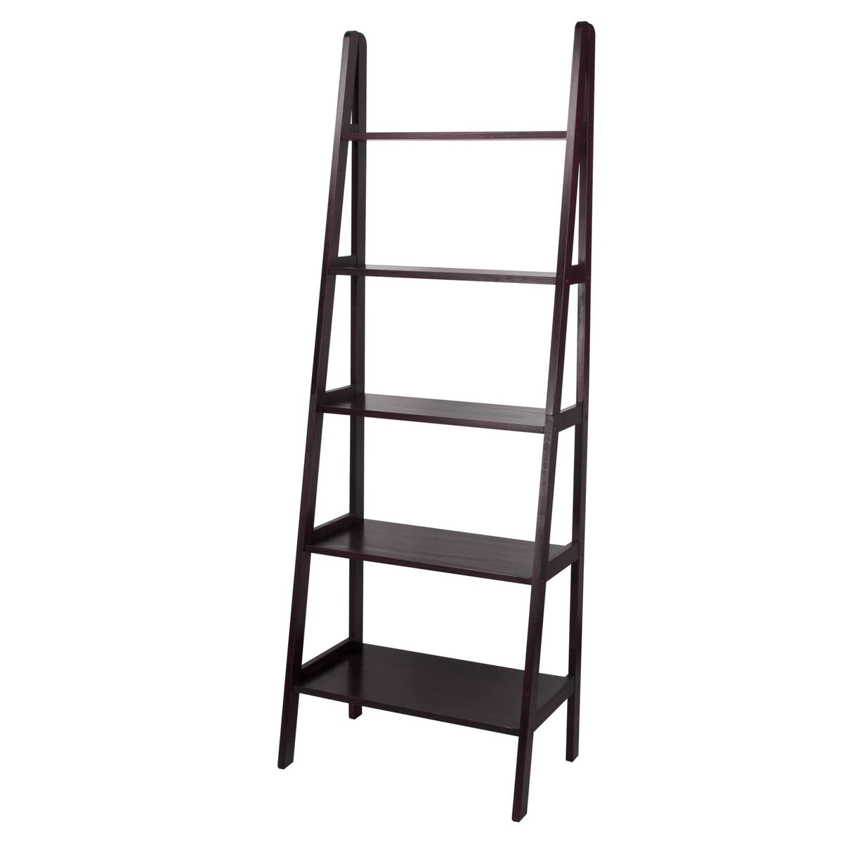 5 Shelf Ladder Bookcase, Espresso O27223