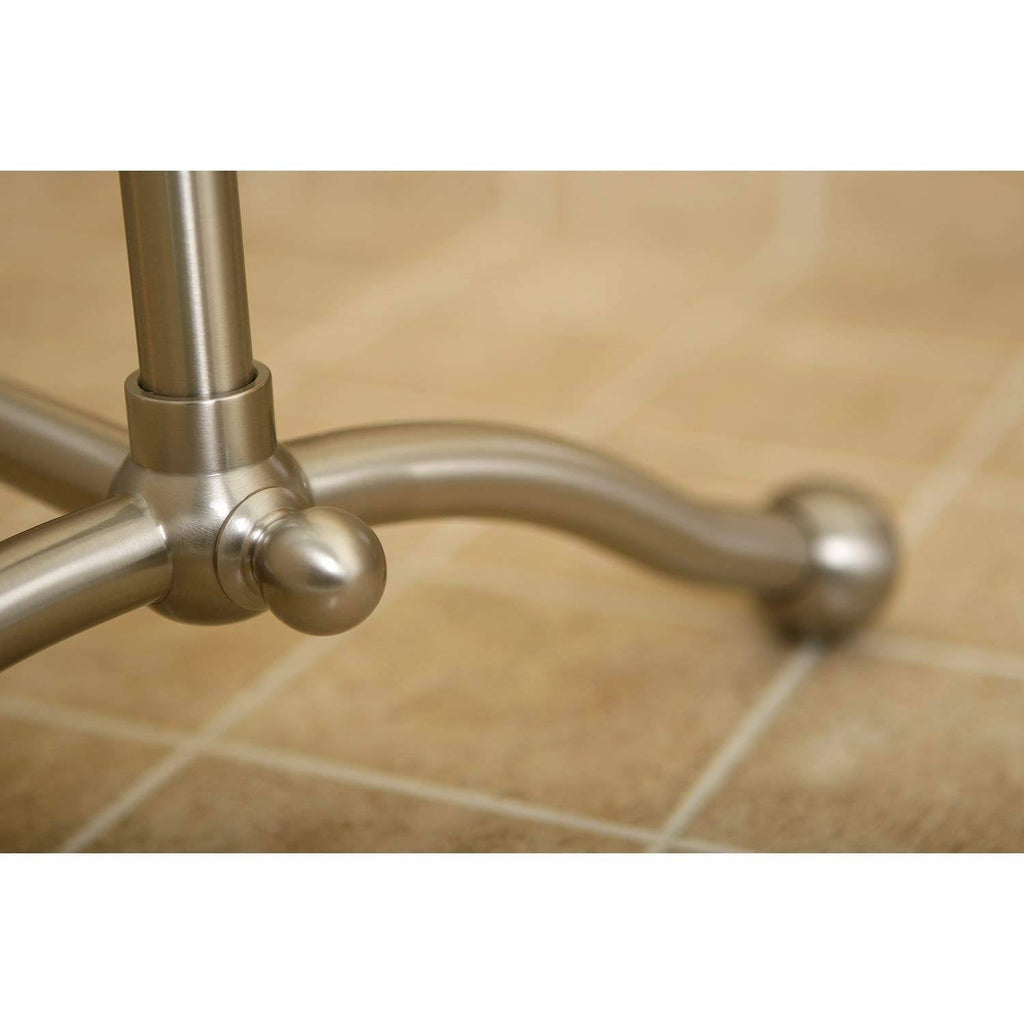 Satin Nickel Pedestal Towel Rack I406
