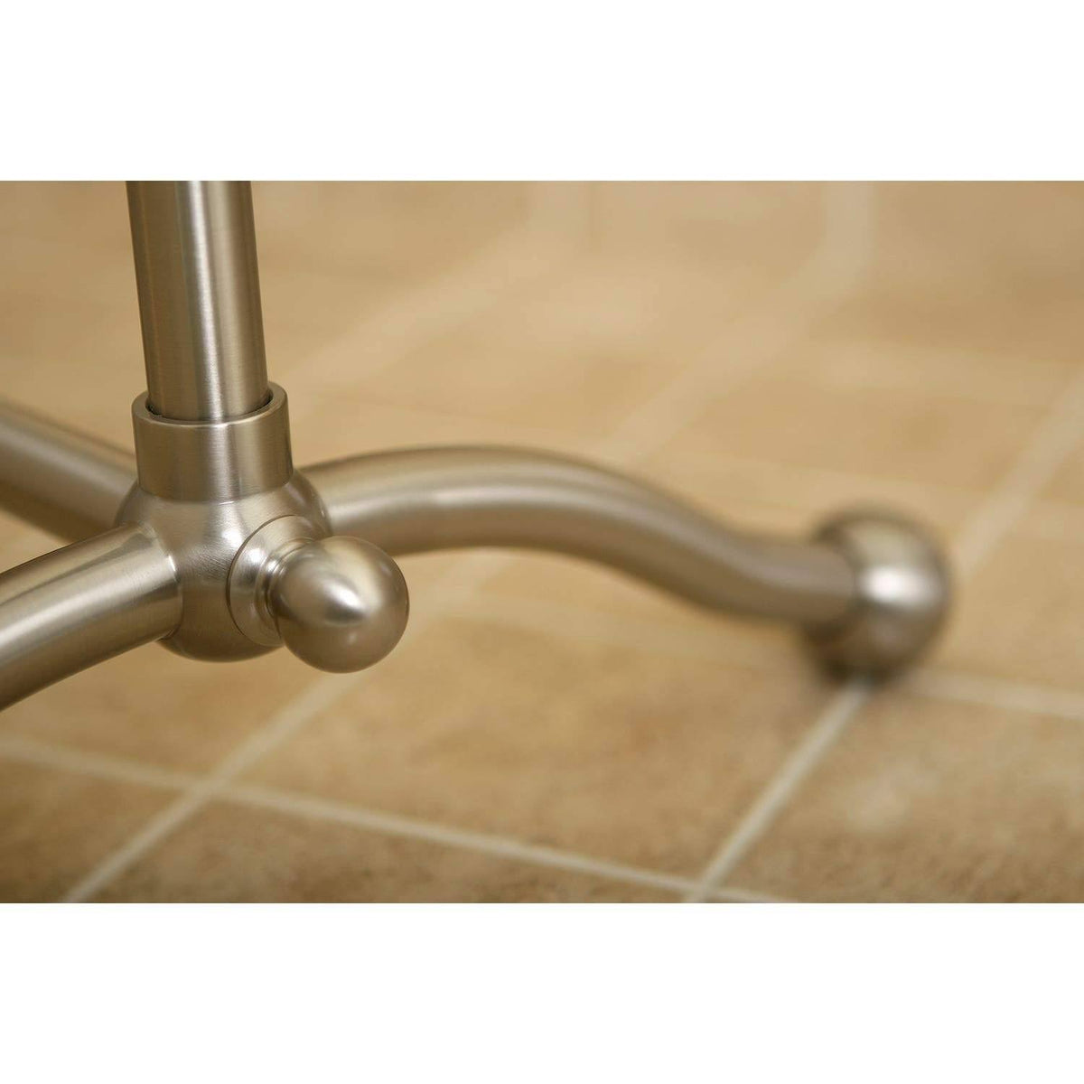 Satin Nickel Pedestal Towel Rack I406