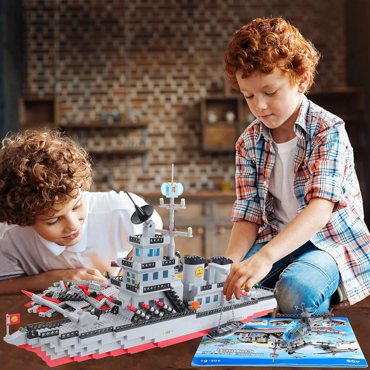 1131 Pieces Military Aircraft Carrier Building Blocks Set L2313