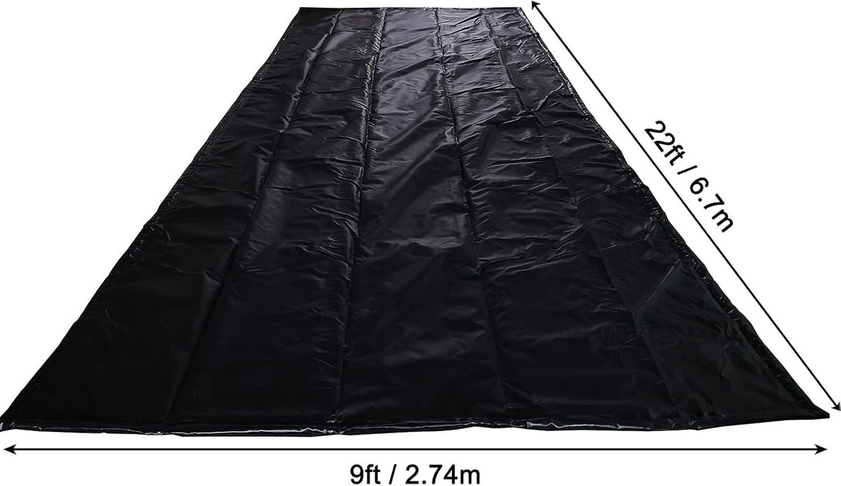 Black Garage Containment Mats - 9' X 22' K1612