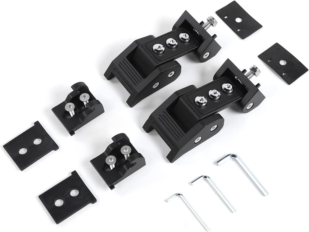 Stainless Steel Latch Locking Hood Catch Kit for Jeep Wrangler JK JKU (Silver) Pack of 2 M7057