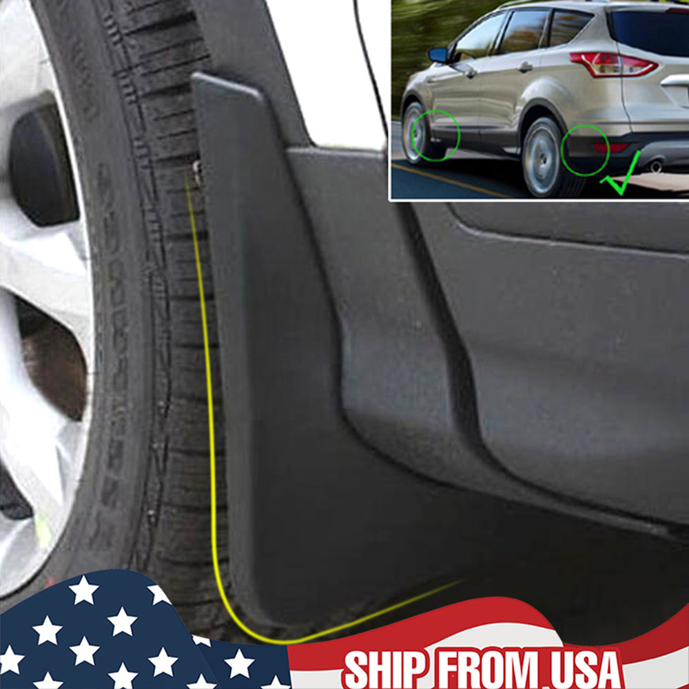 Black Mud Flaps Splash Guards for Ford Escape G62985