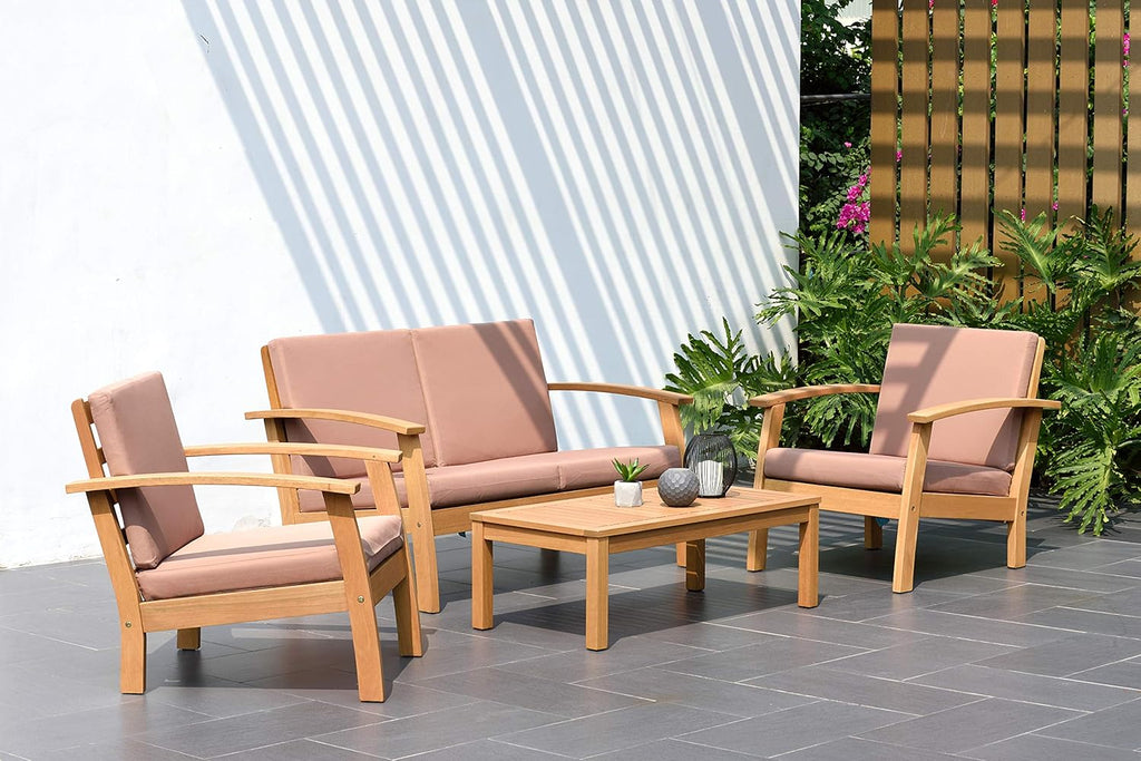 Blue 4-Piece Eucalyptus Conversation Set W144