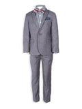 Grey/Blue Yonder Check Two-Piece Boy's Suit F344194