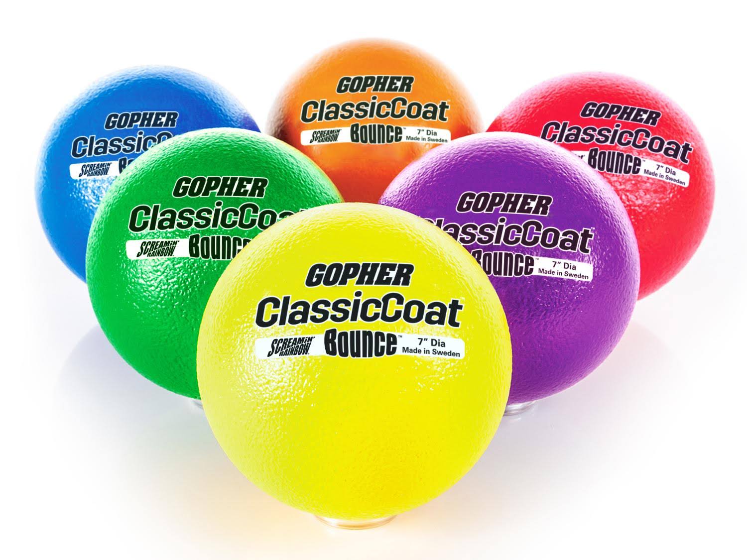 Bounce Coated-Foam Balls Rainbow 7x22 Diameter F931515
