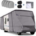 RV Cover for 26' - 29' RV Camper Motorhome with 4 Tire Covers N812