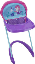 Mermaid Doll Highchair with Front Tray & Safety Harness N88066