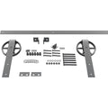 Flint Gray Barn Door Hardware Set with 84 inch Track H7368
