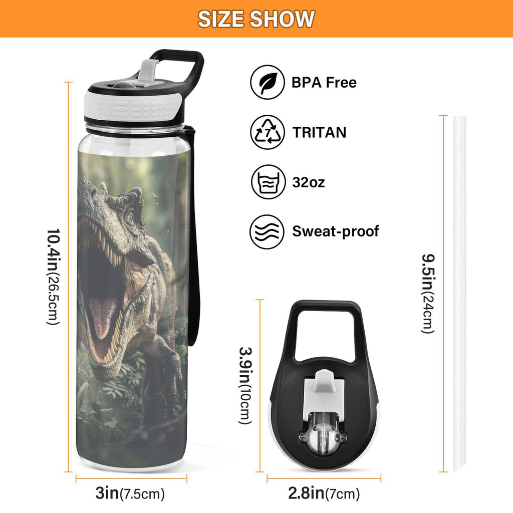 32oz Leakproof Tritan Water Bottle with Straw X4091