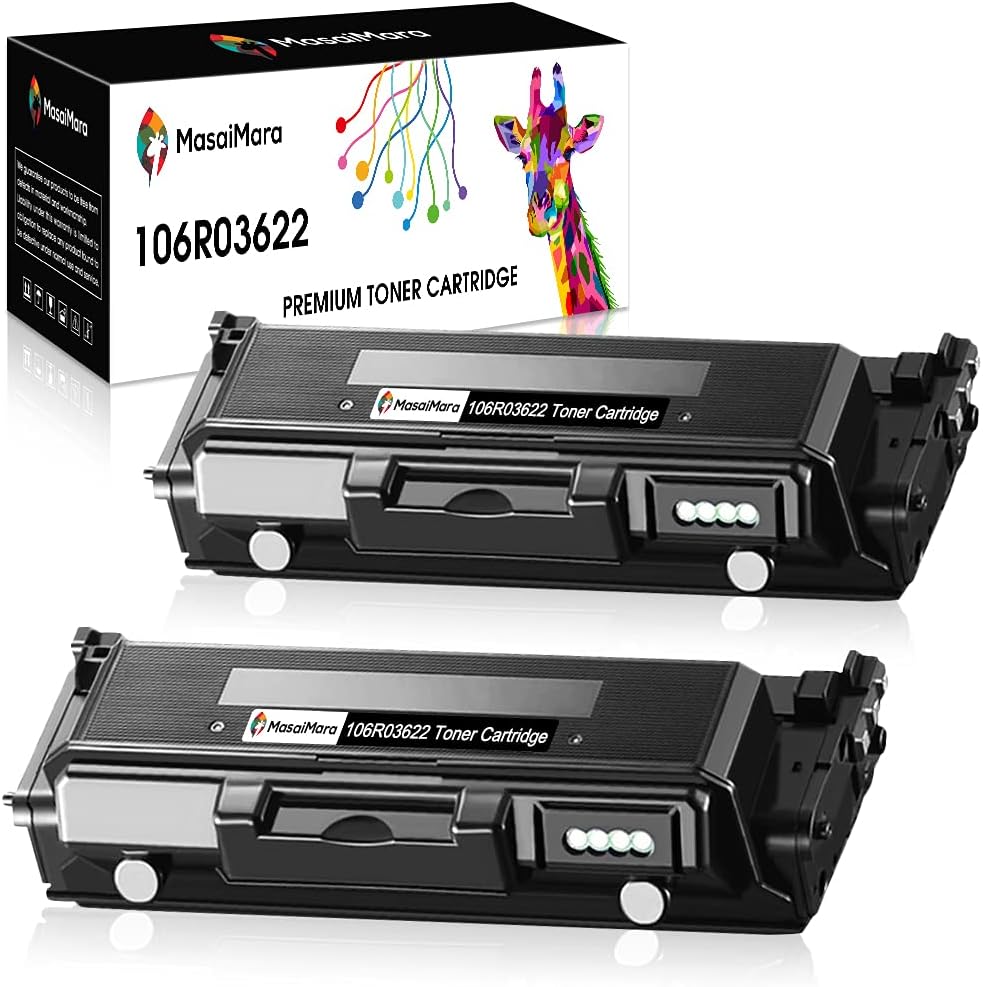 Compatible Toner Cartridges for Xerox Phaser 3330 WorkCentre 3335 3345, High Yield 8,500 Pages, Black, 2 Pack H409966