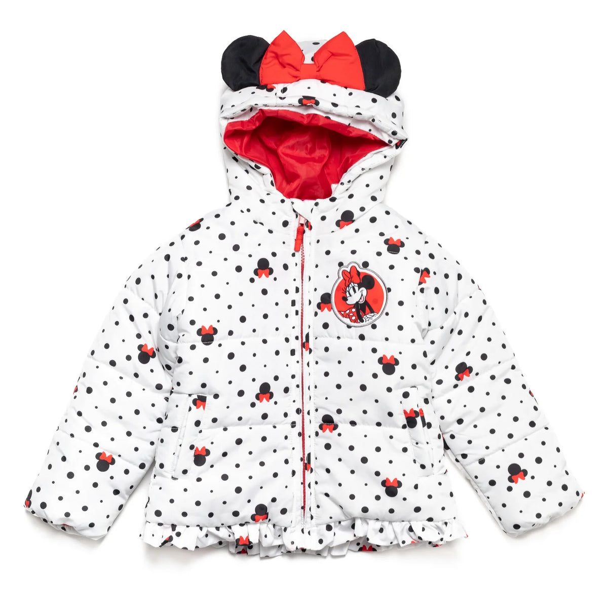 Disney Toddler Girls Winter Coat Puffer Jacket Gray 5T Y9557