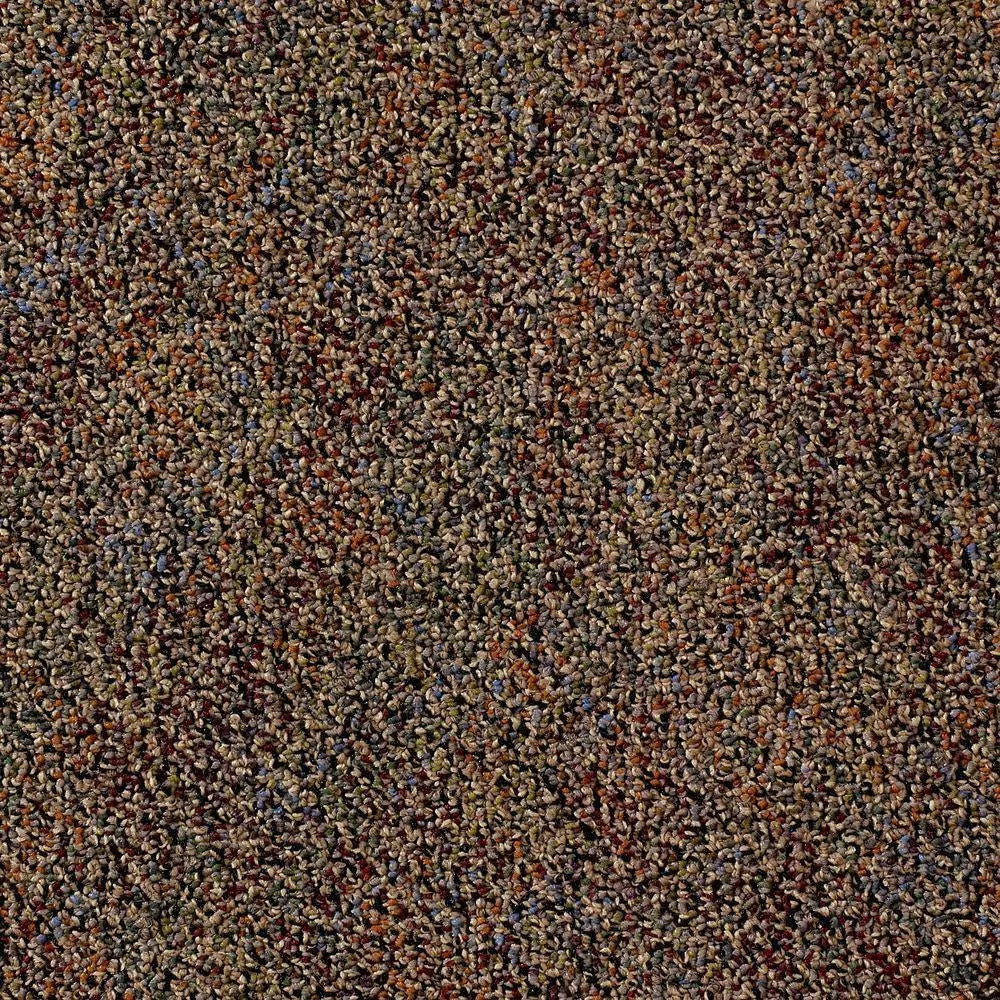 Black/Tan/Multi Modular Carpet Tile Kit (18 Tiles/Case) D7048