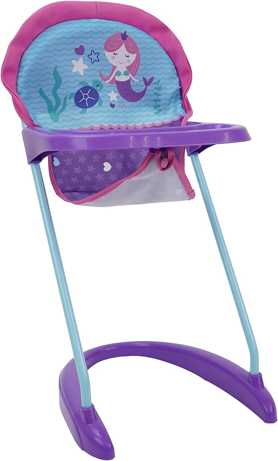 Mermaid Doll Highchair with Front Tray & Safety Harness N88066