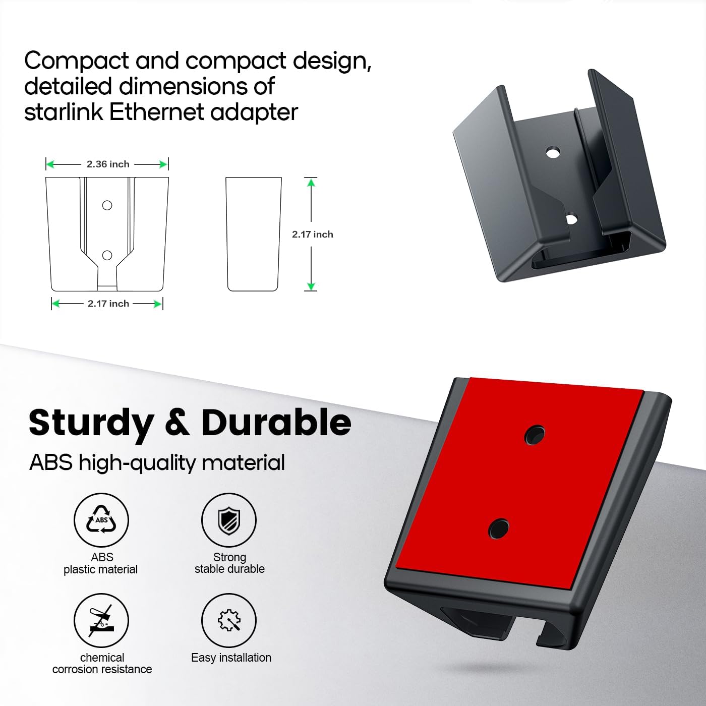 StarLink Ethernet Adapter with Wall Mount Bracket S9471