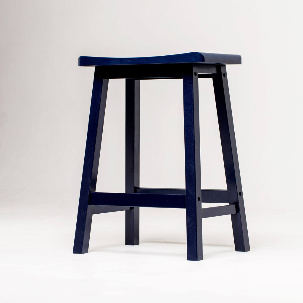 White Saddle Stool R19236