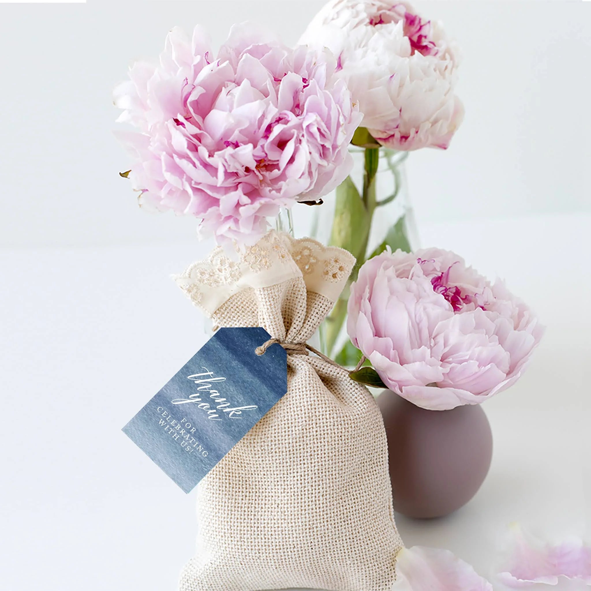 Navy Blue Ombre Watercolor Cardstock Gift Tags 100-Pk C4565