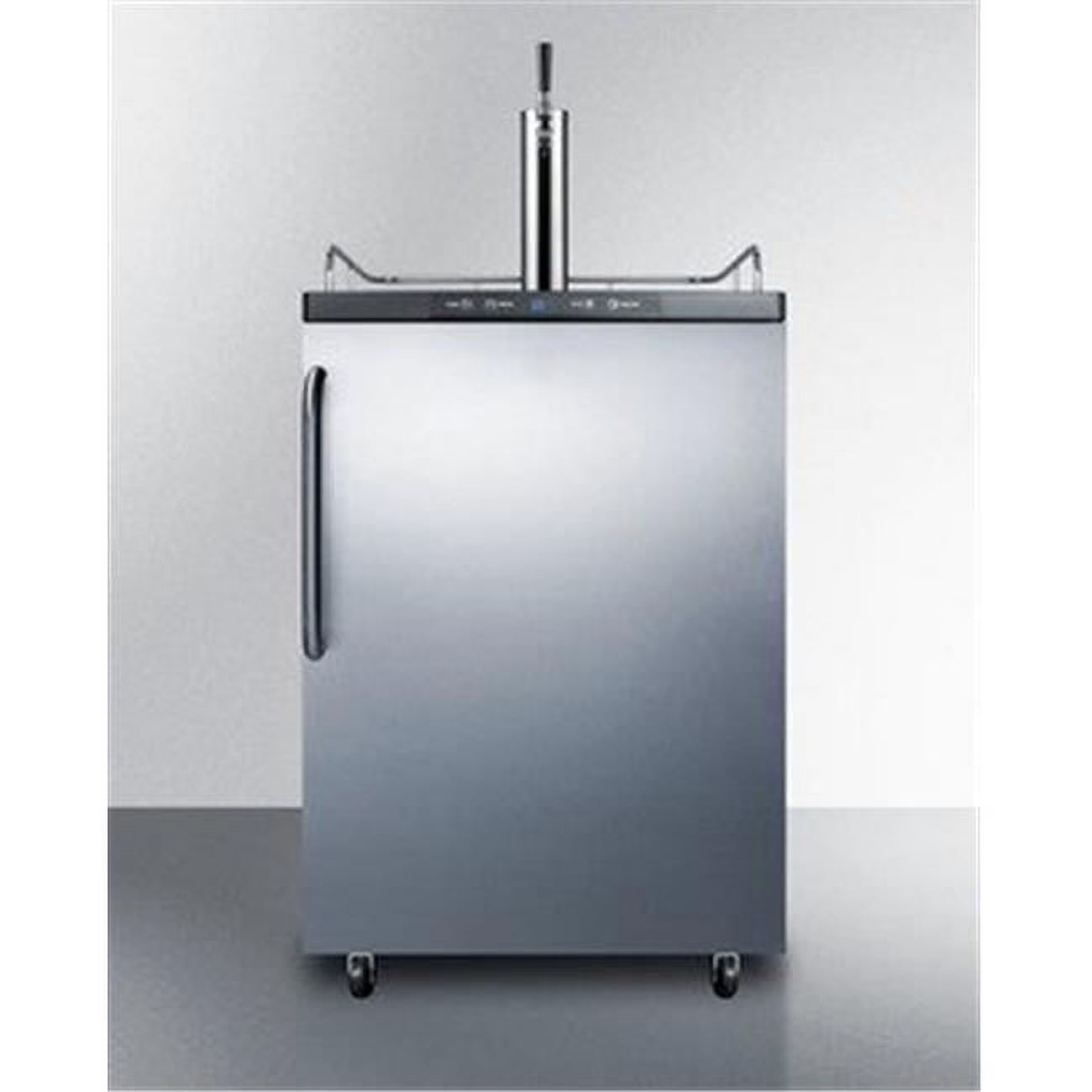Black Electronic Beer Dispenser Cabinet with Digital Thermostat S3058