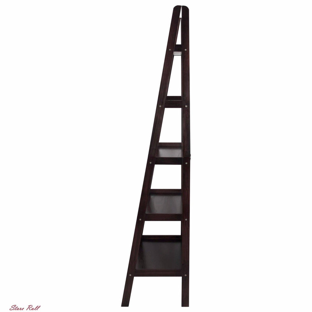 5 Shelf Ladder Bookcase, Espresso O27223