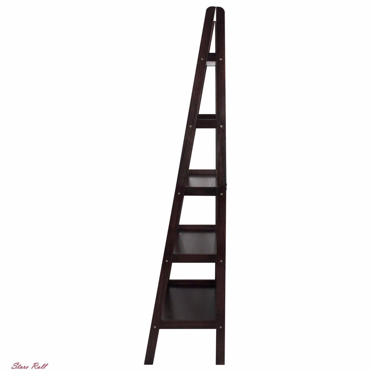 5 Shelf Ladder Bookcase, Espresso O27223