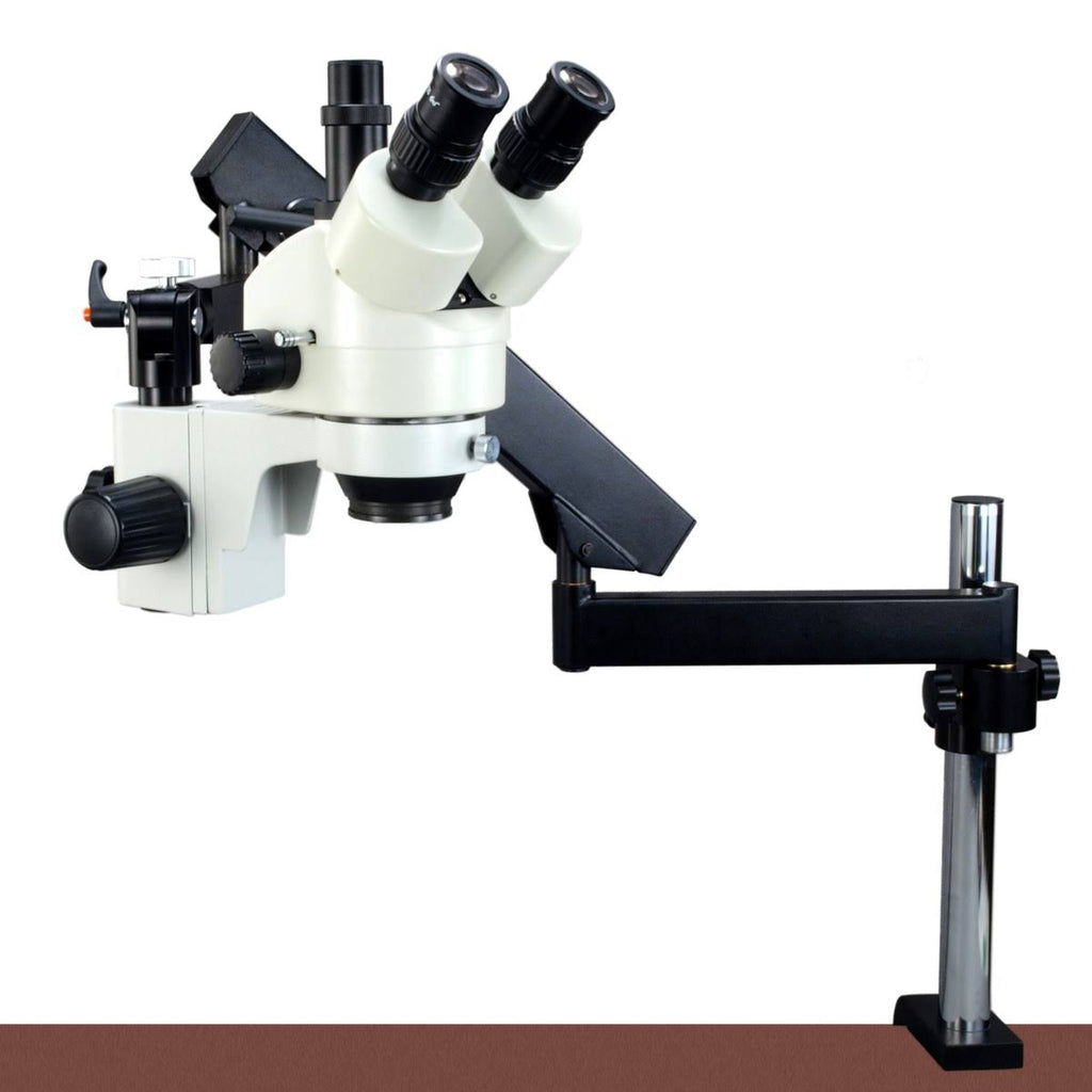 3.5X-90X Trinocular Zoom Stereo Microscope on Articulating Arm Stand U54525