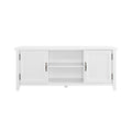 Solid White TV Console I95754