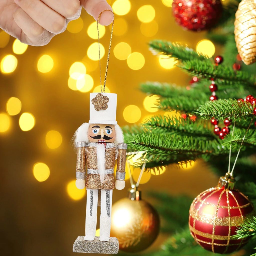 5pcs Wooden Nutcracker Ornaments V74491