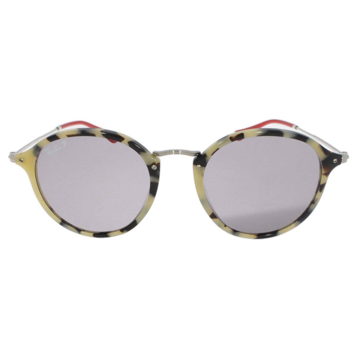 Beige Havana Grey Polar Round Sunglasses 52 mm G60015