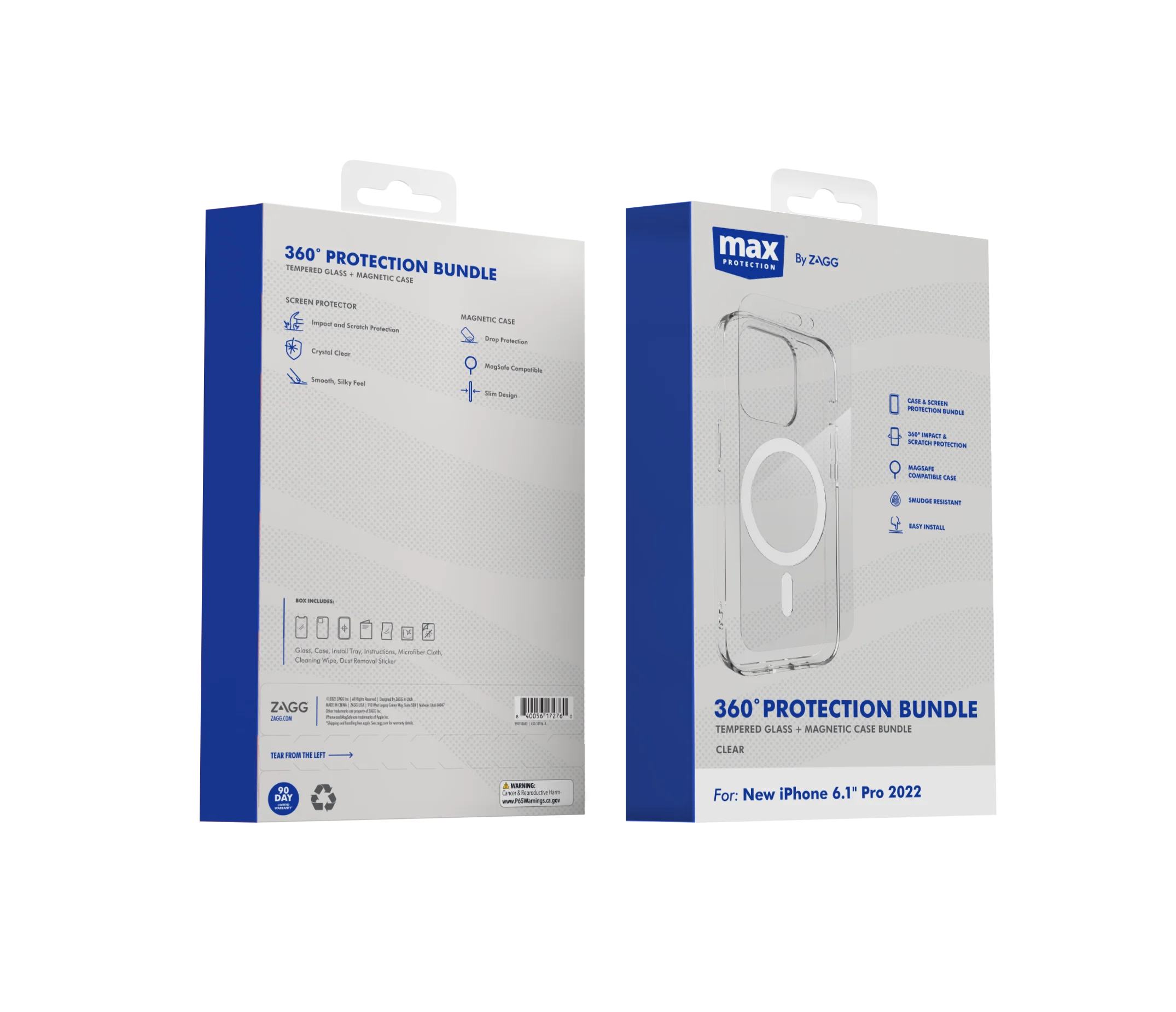 Clear Case and Screen Protector Bundle for Apple iPhone 14 Pro Max P122